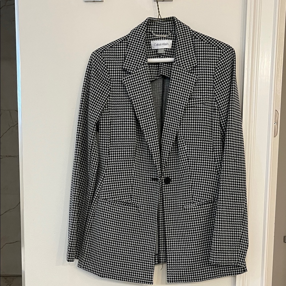 Calvin Klein Women's Houndstooth Blazer